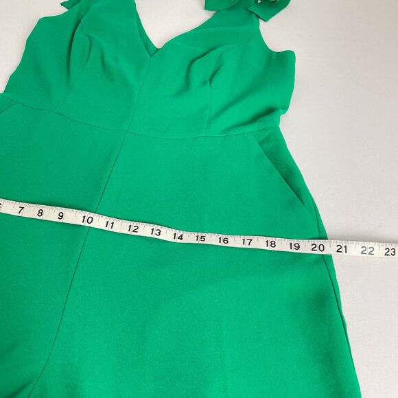 *Lilly Pulitzer Danni Bow Shoulder Cropped Ankle Slit Jumpsuit Size 10 - Picture 13 of 14